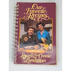 Cookbook Our Favorite Recipes Lowell Connie Lundstrom 1982 Christian👀📸SEE📸